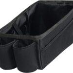 FH Group E-Z Travel Multi-Use Car Organizer with Cup Holders | Back Seat Storage Black