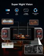 IIWEY N5 4 Channel Dash Cam 360° View, 1080P Front and Rear Inside, Left Right Dash Camera for Cars, 8 IR Lamps Night Vision, 5G WiFi & APP Control, G-Sensor, Parking Mode, with a Free 128GB SD Card - Image 4