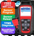 Autel MaxiTPMS TS508WF TPMS Programming Tool, WiFi Relearn & Reset for Tire Pressure Sensors, Diagnose, Activate & Program MX-Sensors (315/433MHz), OBD2 Scanner, Free Lifetime Updates