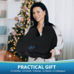 BlissTrends Seat Cushion,Thick Memory Foam Cushions for Office Chair, Car Seat, Airplane, Relieving Pressure Tailbone Sciatica Back Pain for Long Sitting Office Workers, Car Drivers 4.7in Thick Black - Image 8