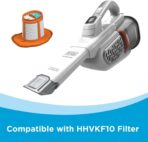 BLACK+DECKER Dust Buster Hand Held Vacuum Cordless Rechargeable, Portable Vacuum for Car, Extended Runtime, Powerful Suction, Extra Long Crevice Tool, AdvancedClean+ (HHVK320J10) - Image 3