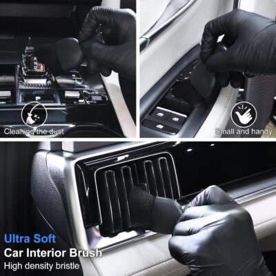 10PCS Car Detailing Cleaning Kit Interior Cleaner, Car Detailing Brushes, Car Duster, Car Cleaning Gel, Microfiber Cleaning Cloth, Car Accessories Essentials Supplies Tools for Auto,Truck, Interior - Image 6