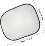 Car Window Shade for 2pcs Mesh Sunshade Side Window Sun Blocker with Suction Cups UV Protection Heat Insulation for Safety and Car Interior Accessories - Image 2