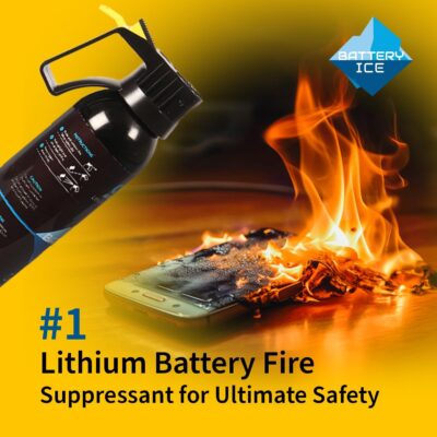 Lithium-Ion Fire Suppressant by Battery Ice | Patented Technology | Compact Fire Aerosol Spray for Home, Garage and Office | Non-Toxic, Eco-Friendly & Easy to Use (Single) - Image 2