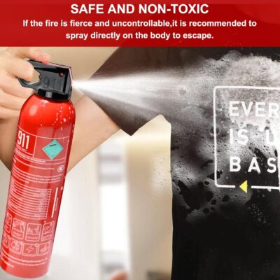 6 Pack Fire Extinguisher for Home with Mount - Upgraded 8-in-1 Portable Fire Extinguisher for Car Vehicle Boat House Kitchen, Water-Based Fire Extinguisher for A, B, C, K Fires - Image 4