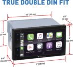 Planet Audio P9900CPA Car Stereo – Wireless CarPlay Android Auto, Double-Din, 6.75 Inch Touchscreen, Bluetooth, No DVD CD Player, Radio Receiver - Image 6