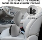 BEBAS Lumbar Support Pillow for Car, Ergonomic Memory Foam Back Cushion for Driving, Lower Back Support for Pain Relief, Lumbar Cushion for Car Seats, Office Chairs, Wheelchairs - Blackgray - Image 6