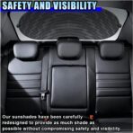 Car Rear Window Sunshade, Windshield Sunshade Block UV Rays for Rear Facing Seats with Suction Cup, Sunlight Shield for Back Window, Sun Blocker Mesh Cover for Baby Pet Children (39"x19"/Rear) - Image 3