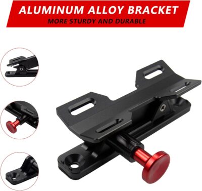 Quick Release Fire Extinguisher Mount - Aluminum Adjustable UTV Roll Bar Fire Extinguisher Holder Mounting Bracket Compatible with Jeep Wrangler TJ JK JL JKU Polaris RZR Ranger Can-Am X3 Universal - Image 6