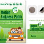 (2026 New) Motion Sickness Patches Non-Drowsy, 100% Natural Motion Sickness Patch(Efficient– Lasts 72 Hours)-for Car Airplane Ship Altitude Sickness(Travel Essentials)-for Adults and Kids(24 Count)