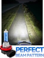 H11 Headlight Bulb H11 Halogen Bulbs No Flashing 12V 55W 5000K Xenon White, 2 Pack - Image 2