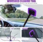 Viewsun 17PCS Car Cleaning Kit, Purple Car Interior Detailing Kit with High Power Handheld Vacuum, Detailing Brush Set, Windshield Cleaner, Cleaning Gel, Complete Auto Accessories for Women Gift - Image 3