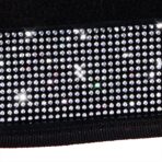 CAR PASS Bling Diamond Car Floor Mats, Shining Rhinestone Carpet Sparkly Glitter Crystal with Anti-Slip PVC Heel Pad Waterproof Universal Fit Automotive SUV,Sedan,Van,Cute Girl Women,4pcs Black Sliver - Image 5