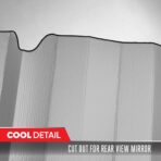 Motor Trend Front Windshield Sun Shade - Accordion Folding Auto Sunshade for Car Truck SUV - Blocks UV Rays Sun Visor Protector - Keeps Your Vehicle Cool - 58 x 24 Inch (Gray) - Image 5