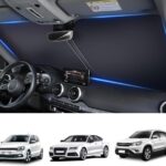 Double Thickened Vehicle Windshield Shade, Sun UV Blocker Cover for Front Window, Baby Sunshade Heat Reflector in Car, Car Shield Accessories Interior for Women, Essentials Sun Visor Extender