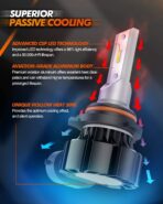 SEALIGHT 9006 LED Fog Light Bulbs Yellow, 600% Brightness 9006 HB4 LED Fog Light, 3000K Amber Strong Penetration 9006 Fog Light Led Bulb Yellow Replacement for Cars,Trucks(Pack of 2) - Image 5