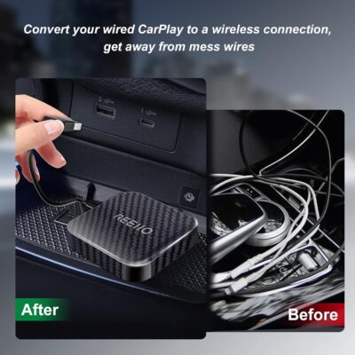 Wireless CarPlayBox with Netflix/YouTube/TF Card Slot Convert Wired CarPlay to Wireless Adapter for 2017 and Above Original Wired CarPlay Car - Image 4