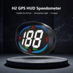 GPS Speedometer,Speedometer for Car,Heads Up Display for Cars H2,Universal HUD Speedometer with USB Connection,Plug and Play,Displays MPH,Compass,Over Speed Alert,for All Vehicles - Image 3