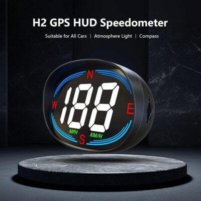 GPS Speedometer,Speedometer for Car,Heads Up Display for Cars H2,Universal HUD Speedometer with USB Connection,Plug and Play,Displays MPH,Compass,Over Speed Alert,for All Vehicles - Image 3