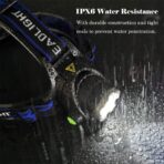 Multicolor Headlamp Flashlight 1000 Lumen Waterproof Zoomable Led Headlight with White Red Green Blue Light - Image 5