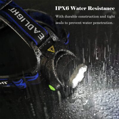 Multicolor Headlamp Flashlight 1000 Lumen Waterproof Zoomable Led Headlight with White Red Green Blue Light - Image 5