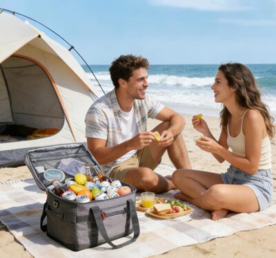 TOURIT Soft Sided Cooler Bag Insulated 48/60 Cans, Large Collapsible & Leakproof Ice Chest for Picnic, Beach, Camping, Travel - Image 6