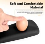 2 PCS Car Arm Rest Elbow Pads,Comfortable Car Arm Rest Cushion with Memory Foam Pad for Arm Support,Universal Car Door Armrest Pad, Universal for Most Cars, Trucks, SUVs (Black) - Image 3