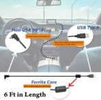 EDOTech 6 Ft Mini USB Car Charger Power Cord for Garmin Nuvi Drive DriveSmart DriveAssist DriveTrack RV Auto Handheld Navigation GPS TA20 Compatible - Image 4