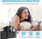 Bluetooth Aux Adapter, Wireless Bluetooth Car Adapter, Mini Portable 3.5mm Aux Receiver for Car, Headphones, Home Stereo Music System (Black) - Image 4