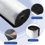 Zhengmy 10.8 Sqft 196 Mil Car Heat Sound Insulation Mat Automotive Noise Deadening Mat with Rubber Roller Auto Sound Deadener Self Adhesive Heat Insulation for Hood Ceiling Door(20 x 79 Inch) - Image 3