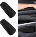 2PCS Car Arm Rest Cushion for Elbow,Soft Leather Car Door Armrest Pad with One-Piece Molding for Comfortable Support,Universal Cars Knee Cushion as Cars Arm Rest Cover Pad
