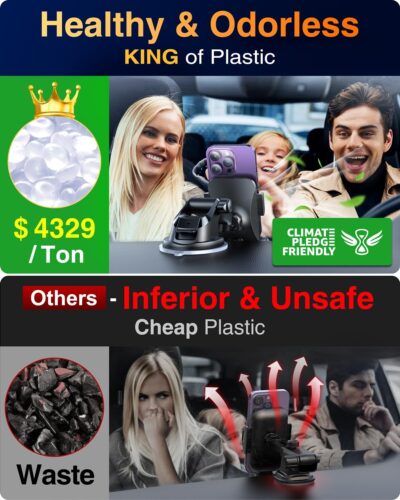 VANMASS【85+LBS Strongest Suction & Military-Grade 2026 Ultimate Car Phone Mount【Patent & Safety Certs】 Cell Phone Holder Truck for Dash Windshield Vent for iPhone 17 Pro Max Automobile Accessory Kits - Image 3