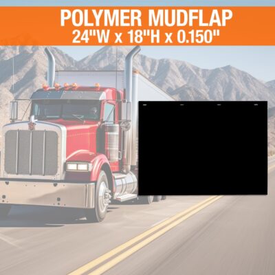 Buyers Products RC18PPB Black Polymer Mud Flaps, 24x18 Inch, Super Durable, Cold Weather Resistant, Impact Resistant Splash Guards for Trucks, Semi Trucks & Trailers, Mud Flaps are NOT Rubber, 2 Pack - Image 5