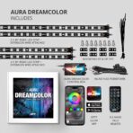 OPT7 Aura DreamColor Underglow Chasing Light Kit with APP & Remote Control, 4 PCS Flexible RGBIC LED Strips, 12V Neon Accent Underbody Lights for Car Truck RV, Multi Color Music Mode, Easter Gifts - Image 9
