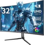 ZZA 32 Inch Gaming Monitor 160HZ,Curved Monitor 4k UHD(3840 * 2160P) VA Screen, 1500R Curved, Computer Moniter, Supports AMD Freesync, 120% sRGB, Built-in Wall Mountable Installs(HDMI 2.1/DP 1.4) - Image 2