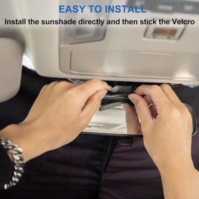 Windshield Sun Shade Compatible with 2015-2020 Ford F150 Accessories,Foldable Front Sun Visor,F-150 Sunshade,Fits Lariat,King Ranch,Platinum,XL,XLT,Limited and Raptor Model - Image 6