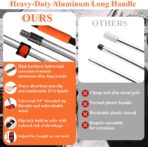 21Pcs Car Wash Kit with 60" Heavy-Duty Extension Pole, Soft Car Wash Brush, Wheel & Tire Brush, Scratch-Free Car Mop Mitt & Window Squeegee, Detailing Tool for Car Exterior & Interior Cleaning - Image 3