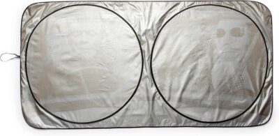 Universal Monsters Classic Horror Movie Sunshade for Windshield | Foldable Sun Visor Protector for Cars, Trucks, SUVs | Blocks UV Rays and Sun Glare | 64 x 32 Inches - Image 2