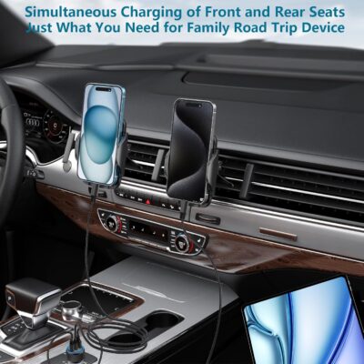 USB C Car Charger, Rombica 2Pack 3-Port 67W Dual PD USB-C&USB-A Car Power Cigarette Lighter USB Charger 3 in 1 PD/QC Type C Fast Car Charge for iPhone 17 17 Pro Max 16 15 14 13 12/Galaxy S26 S25/Pixel - Image 8