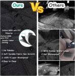 Dog Car Seat Cover for Back Seat Cover,Non Stick Fur Rear Seat Protector for Pet,Nonslip Waterproof Durable Universal Fit Interior Backseat Covers for Auto Van SUV - Image 6