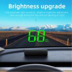 Head Up Display M2, HUD Projection Display Speed, Compact Body, Large Font, Plug and Play, Suitable for All Vehicles - Image 4