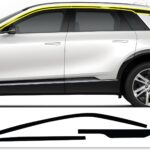 BOGAR TECH DESIGNS for Cadillac Lyriq 2023-2026 Side Window Chrome Delete – Precut Vinyl Trim Overlay, Gloss Black Blackout Appearance