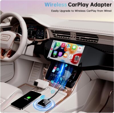 Wireless CarPlay Adapter for Apple CarPlay, Easy to Upgrade Wired CarPlay to Wireless, Instant Connectivity, Super Mini Car Play Dongle for iPhone Fit for Cars with Built-in CarPlay (Black) - Image 10