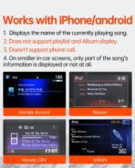 USB Bluetooth 5.3 Car Adapter Compatible for Infiniti,Nissan,GMC,Chevy,Honda,Ford,Mazda Music Interface Connector - Image 5