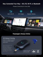 Magic AI Box, Wireless CarPlay/Android Auto Adapter, Car Video Box Supports for Netflix/YouTube/TikTok/TF Card, DriveChat AI Smart Box with GPS/Dual Bluetooth - Image 2