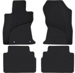 Car Floor Mats Custom Fit for Subaru Forester 2019 2020 2021 2022 2023 2024 Odorless Washable Rubber Heavy Duty All Weather Protection Car Floor Liner-Black