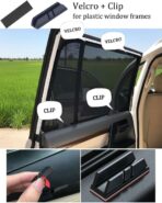 Car Sun Shade Side Window Shade for Grand Cherokee L 2021-2026 Baby UV Protection Magnetic Curtain Sunshade Auto Accessories Foldable(Rear+Triangular Window 4pcs) - Image 4