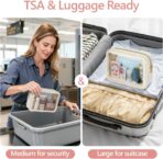 PACKISM Clear Makeup Bag - TSA Approved Toiletry Bag for Carry-on & Checked Luggage, Water Resistant Car Storage Organizer with Reinforced Seams - Image 2