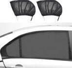 2PCS Car Windshield Sun Shade, High Elasticity Mesh Rear Side Window Sunshades, Stretchable UV Protection, Breathable Design for Heat Reduction, Easy Installation, Universal for SUV, Truck, RV - Image 6