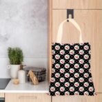 Car Trash Bag, Car Garbage Bag, Waterproof Back Seat Cars Organizer Hanging Trash Can Bin for Home, Office, Outdoor, Travel, Camping Vehicle Accessories Black Circle Cherry Decor - Image 4